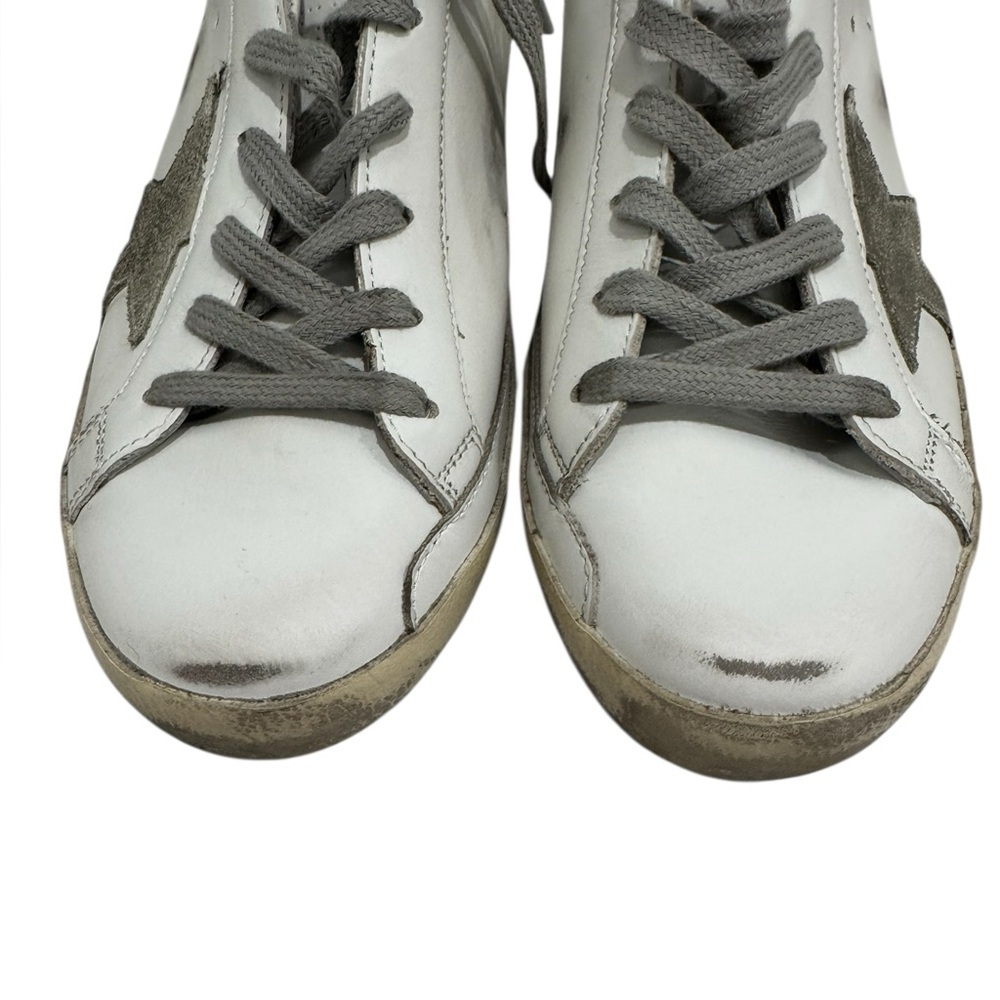 Golden Goose Women's Super Star White Leather Military NIB - Picture 3 of 11